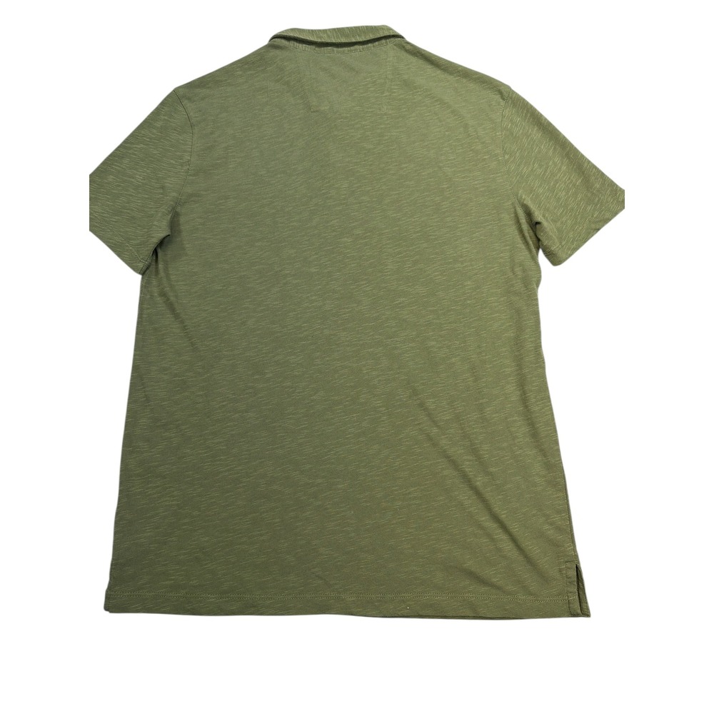 John Varvatos Polo Shirt Men's‎ XL Olive Green Organic Cotton Designer Casual - Picture 2 of 6